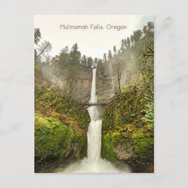 Multnomah Falls Oregon Waterfall Postcard (Front)