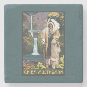 Multnomah Falls, OregonChief Multnomah Stone Coaster