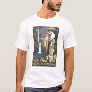 Multnomah Falls, OregonChief Multnomah T-Shirt