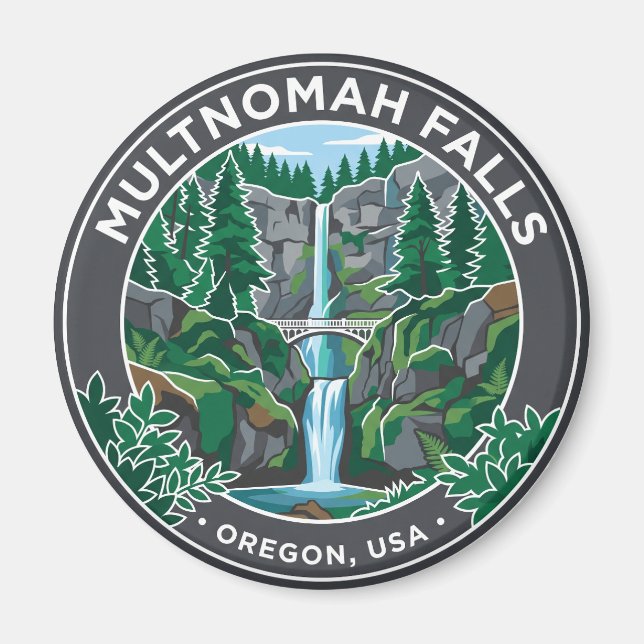 Multnomah Falls USA Magnet (Front)