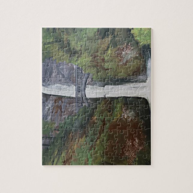 Multnomah Falls View Jigsaw Puzzle (Vertical)