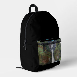Multnomah Falls View Printed Backpack