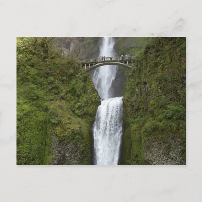Multnomah Falls Waterfall Postcard (Front)