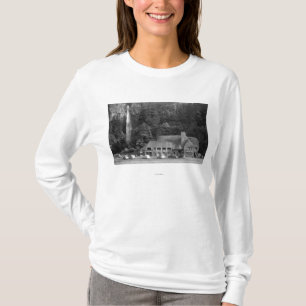 Multnomah Lodge and Falls Photograph T-Shirt
