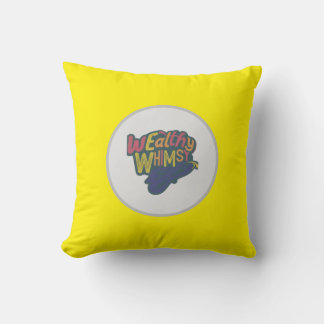 Multy colour "wealthy Whimsy"letter design Cushion