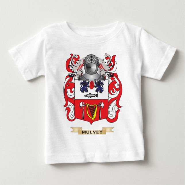 Mulvey Coat of Arms (Family Crest) Baby T-Shirt (Front)