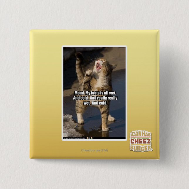 Mum! 15 Cm Square Badge (Front)