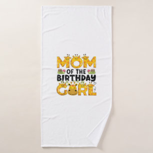 Mum 1st Birthday Girl Giraffe Theme Party Zoo Safa Bath Towel
