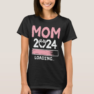 Mum 2024 Loading Funny Future New Mum To Be T-Shirt
