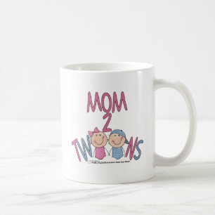 Mum 2 Twins Boy and Girl Coffee Mug