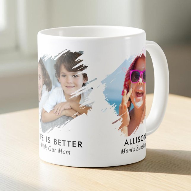Mum 3 Photo Memory Coffee Mug (Mom 3 Photo Memory Coffee Mug)