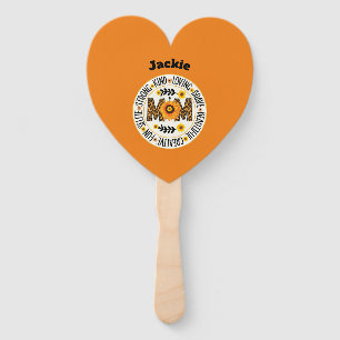 Mum: A Garden of Strength and Love Design Hand Fan