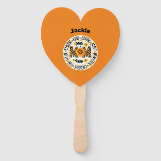 Mum: A Garden of Strength and Love Design Hand Fan