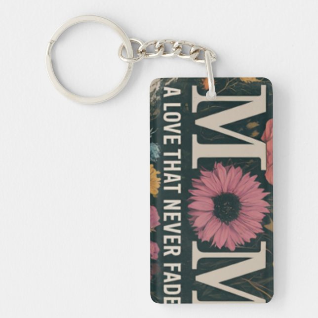 Mum: A Love That Never Fades Key Ring (Front)