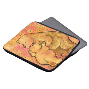 Mum and Baby Bear - Add Your Picture / Text / Name Laptop Sleeve