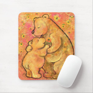 Mum and Baby Bear - Hug Mouse Pad