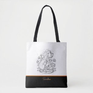 Mum and Baby Dog Tote Bag
