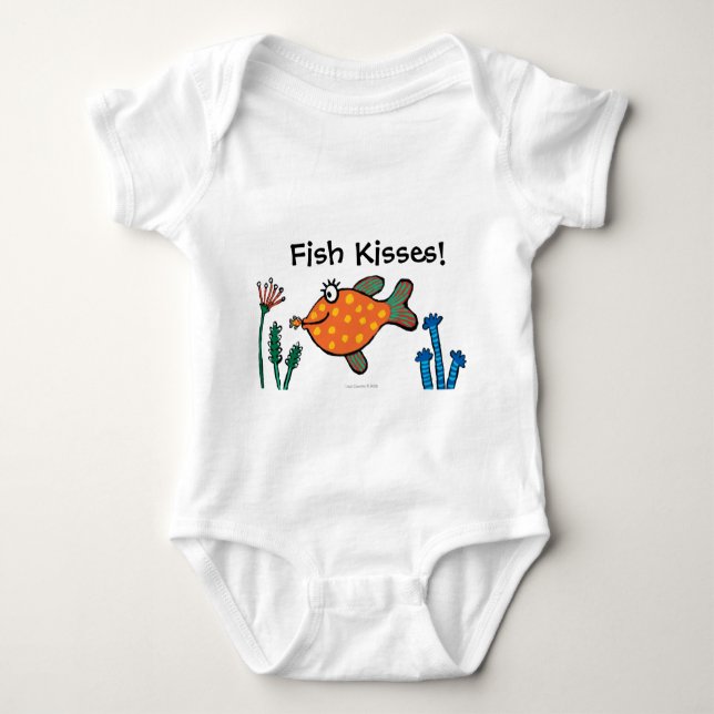Mum and Baby Fish Kisses Bodysuit (Front)