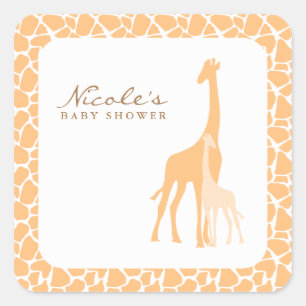 Mum and Baby Giraffe Stickers
