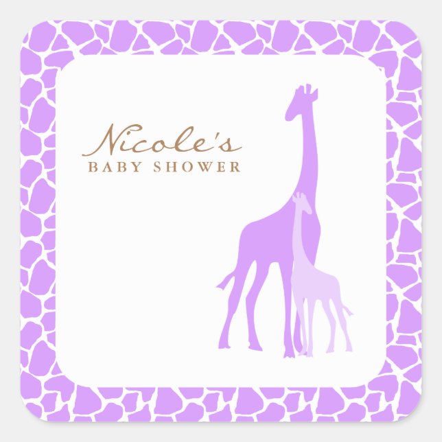 Mum and Baby Giraffe Stickers (Front)