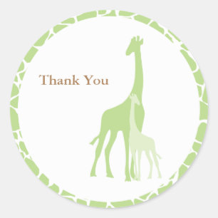 Mum and Baby Giraffe Stickers