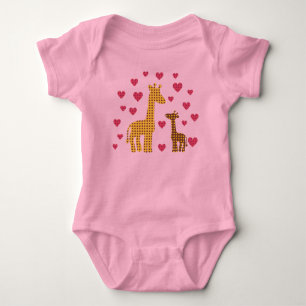 Mum and Baby Giraffes Bodysuit