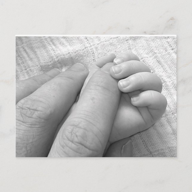 Mum and Baby Hands Postcard (Front)