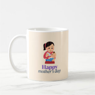Mum and baby, happy mother's day coffee mug