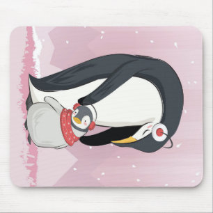 Mum And Baby Penguin Gifts For Baby Mouse Pad