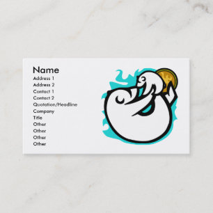 Mum and Baby Polar Bear Business Cards