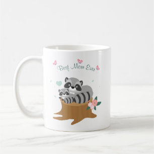 Mum and baby Raccoons Mothers Day Coffee Mug
