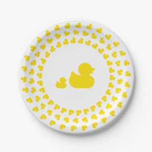 Mum and Baby Rubber Ducks Paper Plate