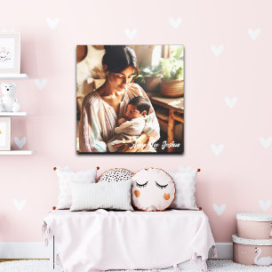 Mum and Baby Sweet 1 Photo Custom Poster