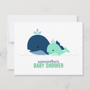 Mum and Baby Whale Mum Advice Cards {green}