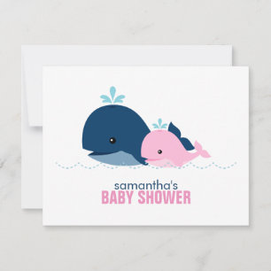 Mum and Baby Whale Mum Advice Cards {pink}