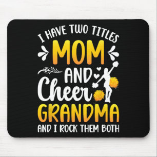 Mum And Cheer Grandma Of A Cheerleader Grandmother Mouse Pad