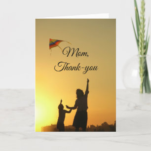 Mum And Child With Kite Card