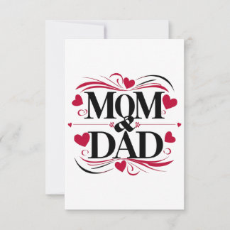 Mum and dad best parents every one  thank you card