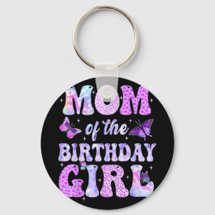 Mum And Dad Birthday Girl Butterfly Family Party D Key Ring
