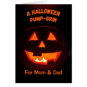 Mum and Dad Halloween Cute Jack o' Lantern
