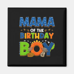 Mum And Dad Mama Birthday Boy Dinosaur Family Part Magnet