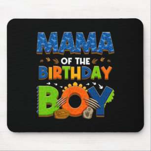 Mum And Dad Mama Birthday Boy Dinosaur Family Part Mouse Pad