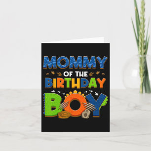 Mum And Dad Mummy Birthday Boy Dinosaur Family Par Card