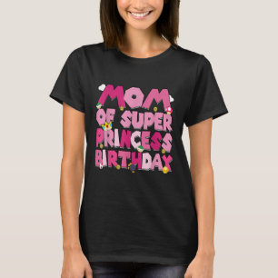 Mum And Dad Princess Birthday Girl Family Party De T-Shirt