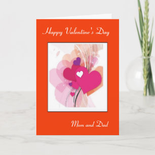 Mum and Dad Valentine's day Holiday Card