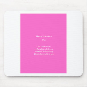 Mum and dad valentine's day mouse pad