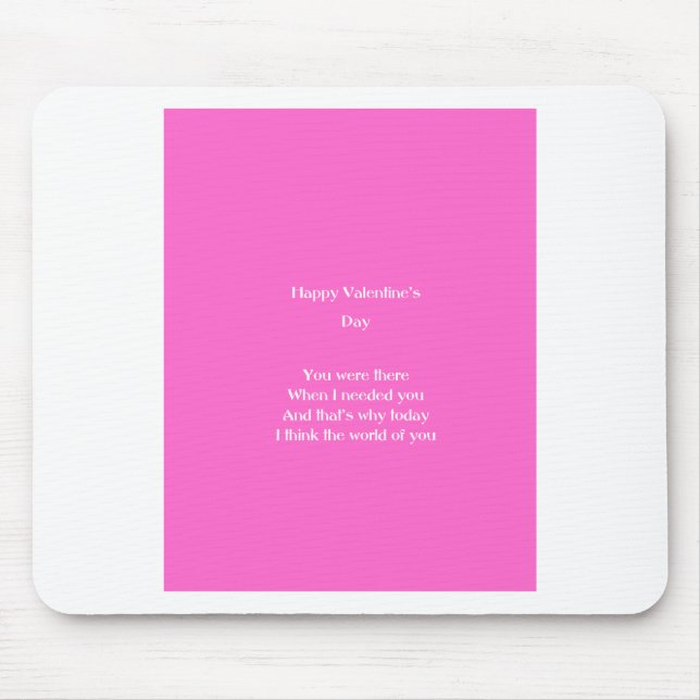 Mum and dad valentine's day mouse pad (Front)