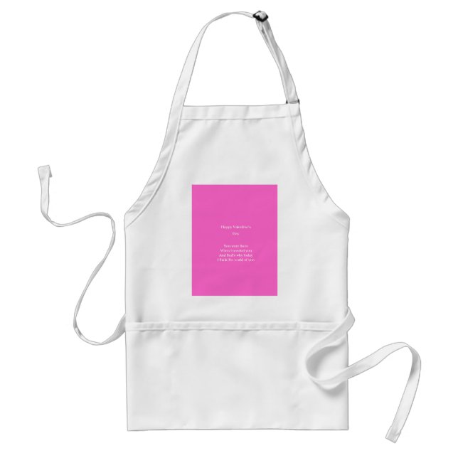 Mum and dad valentine's day standard apron (Front)