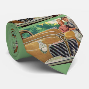 Mum and Dad's MAMMOTH 1941 Plymouth print Tie