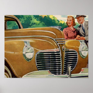 Mum and Dad's MAMMOTH golden 1941 Plymouth Poster